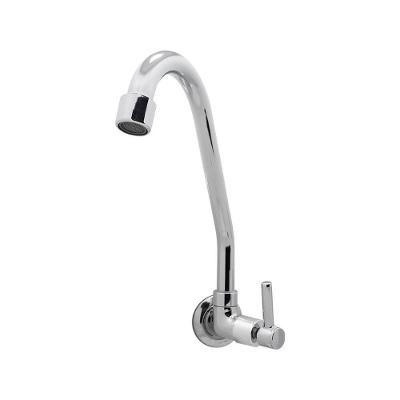 Torneira Cozinha Bica Móvel Metal Cromada 1/4 Volta Parede Luxo
