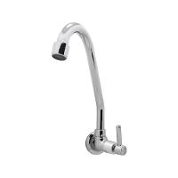 Torneira Cozinha Bica Móvel Metal Cromada 1/4 Volta Parede Luxo - 1