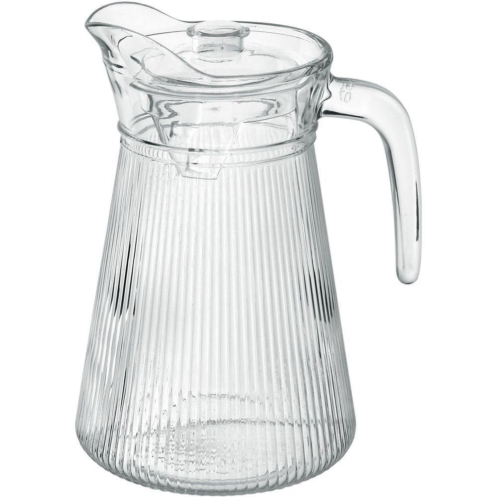 Jarra Suco água Acrilico Vidro 1,6 Litros Transparente - 1