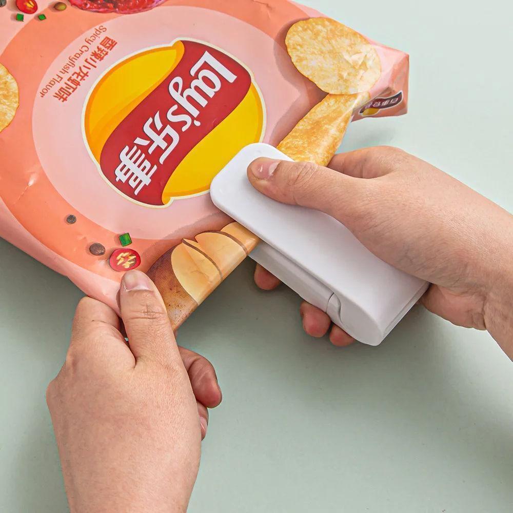 Seladora Embalagens Selador Manual Sacos Mini Portatil Plastico Compacta Plasticas Multiuso A Pilha - 5