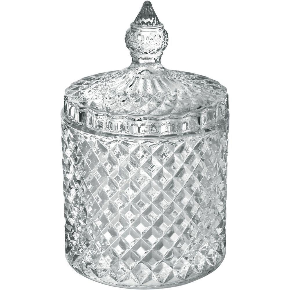 Potiche Bomboniere Baleiro Redondo Home&co Tampa Eco Crystal - 1
