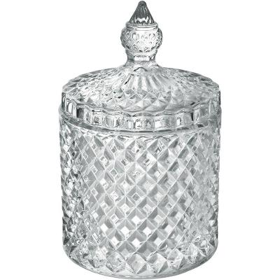 Potiche Bomboniere Baleiro Redondo Home&co Tampa Eco Crystal