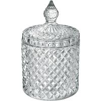 Potiche Bomboniere Baleiro Redondo Home&co Tampa Eco Crystal - 1