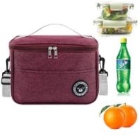Bolsa Termica Fitness Frasqueira Trabalho Academia Frutas Marmita Bebida Lancheira Alca Regulavel Bolsinho Vinho - 1