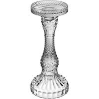 Castiçal Porta Vela Decorativo Home&co Eco Crystal 22x9x9cm Transparente - 1