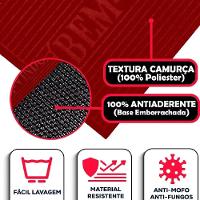 Tapete Porta Entrada Casa Comercio Capacho Veludo Base Antiderrapante Impermeavel Vermelho