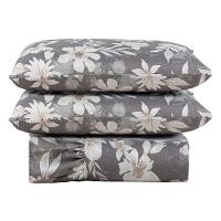 Kit Cobre Leito Colcha Bella Casal 3 Peças 400 Fios Estampado Com Babado - Floral 6 - 100% Poliéster - 1