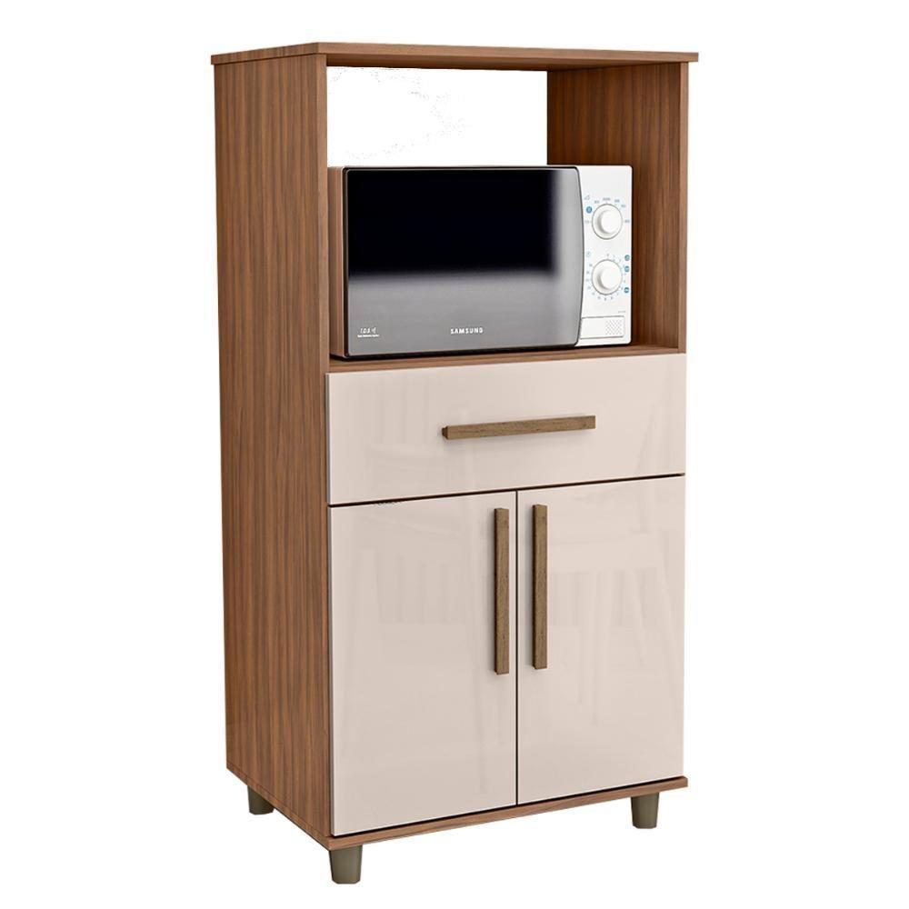 Balcão Multiuso Cairo Com 2 Portas E 1 Gaveta Freijo-baunilha - 1