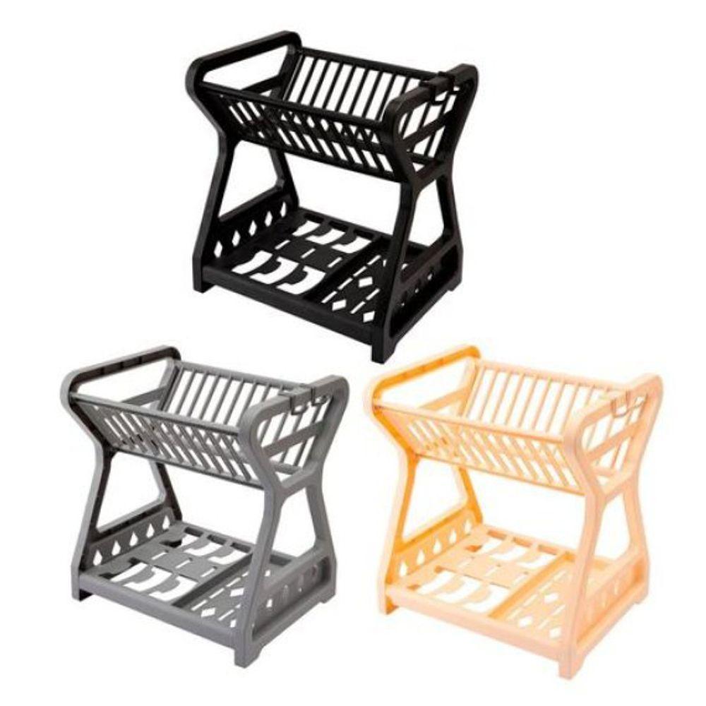 Escorredor Louça Plástico Pratos Copos Talheres Cozinha - 5