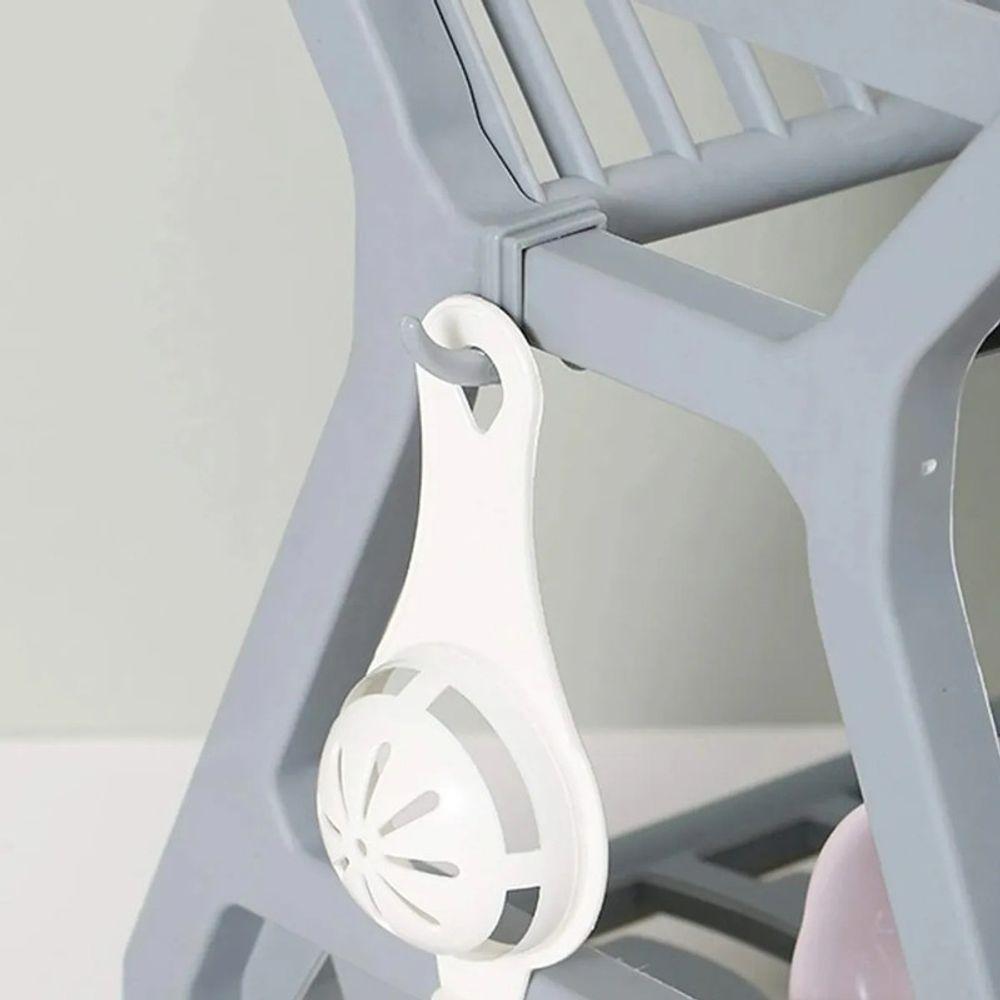 Escorredor Louça Plástico Pratos Copos Talheres Cozinha - 8