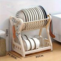 Escorredor Louça Plástico Pratos Copos Talheres Cozinha - 6