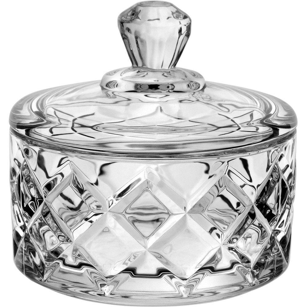 Potiche Decorativo Bomborniere Redondo Com Tampa Eco Crystal - 1