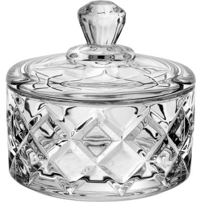 Potiche Decorativo Bomborniere Redondo Com Tampa Eco Crystal