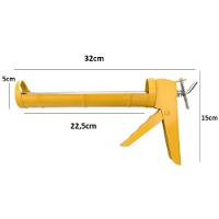 Pistola Silicone Aplicador Profissional Engraxadeira Aco Vedacao Aplicacao Manual Tubo Cola Rejunte Pvc Alta Pressao - 6