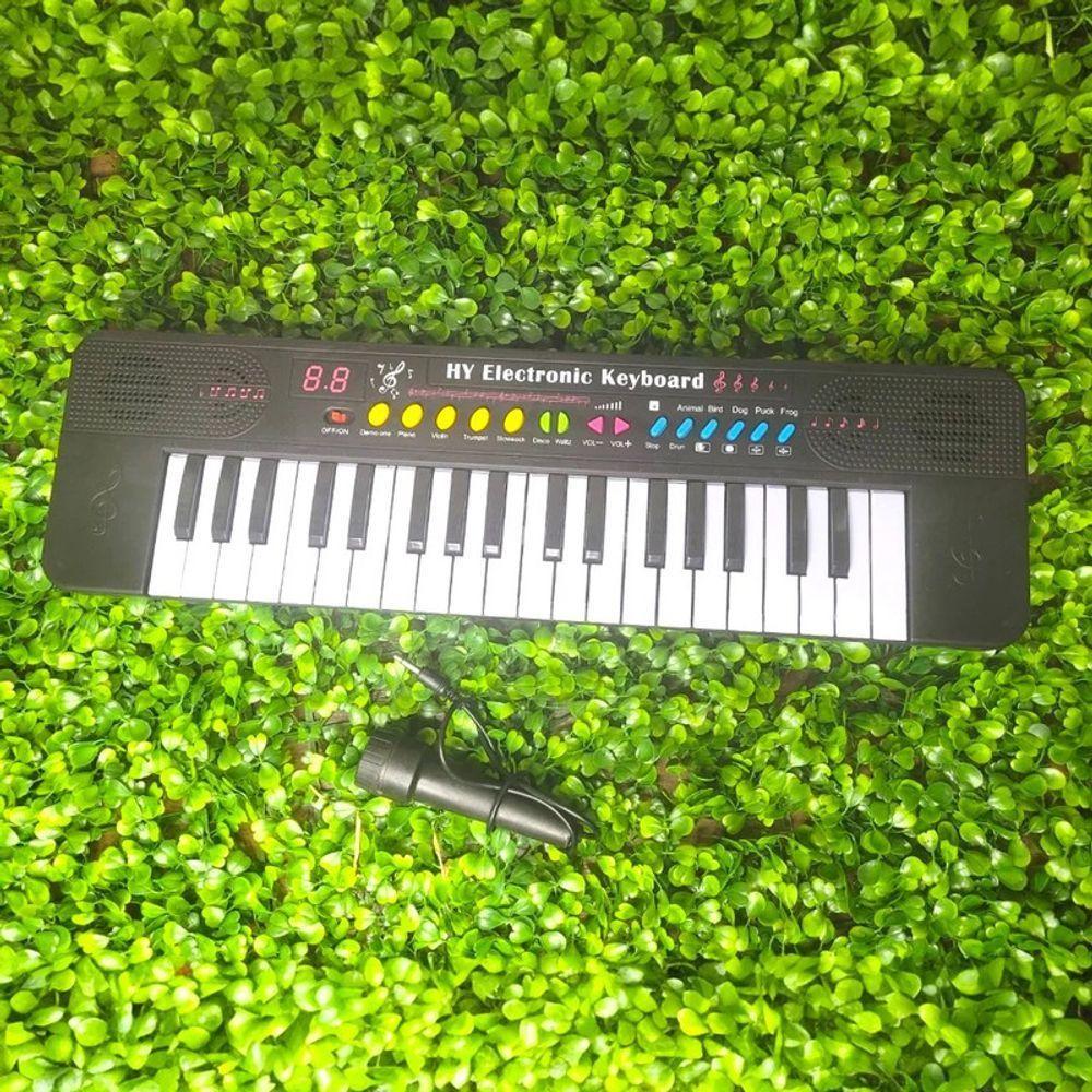 Teclado Musical Com 37 Teclas Som E Microfone Ritmos Srt Cor - 10