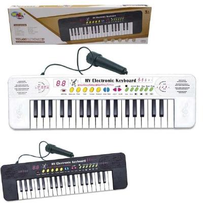 Teclado Musical Com 37 Teclas Som E Microfone Ritmos Srt Cor