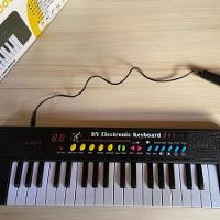 Teclado Musical Com 37 Teclas Som E Microfone Ritmos Srt Cor - 7