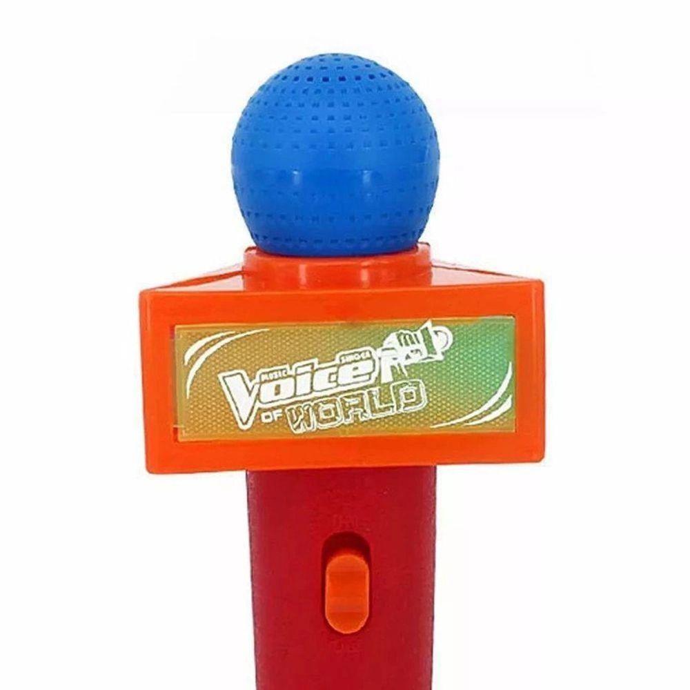 Microfone Infantil Musical Som Brinquedo Educativo Pilha - 2