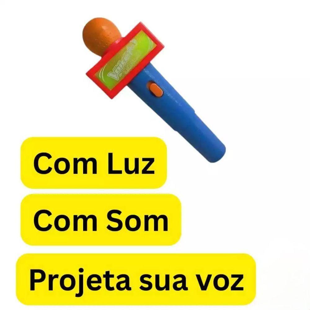 Microfone Infantil Musical Som Brinquedo Educativo Pilha - 4