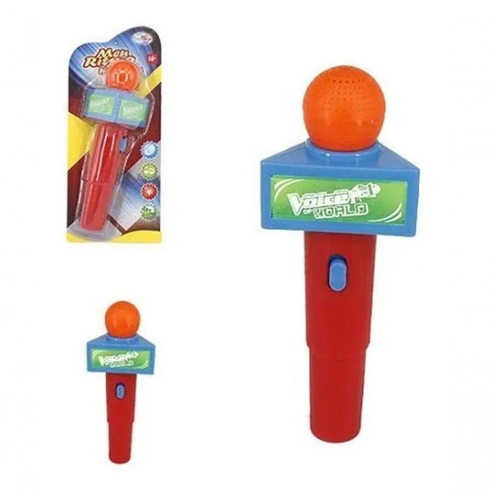 Microfone Infantil Musical Som Brinquedo Educativo Pilha - 7