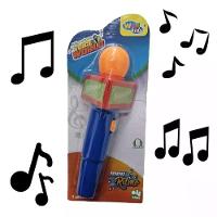 Microfone Infantil Musical Som Brinquedo Educativo Pilha - 3