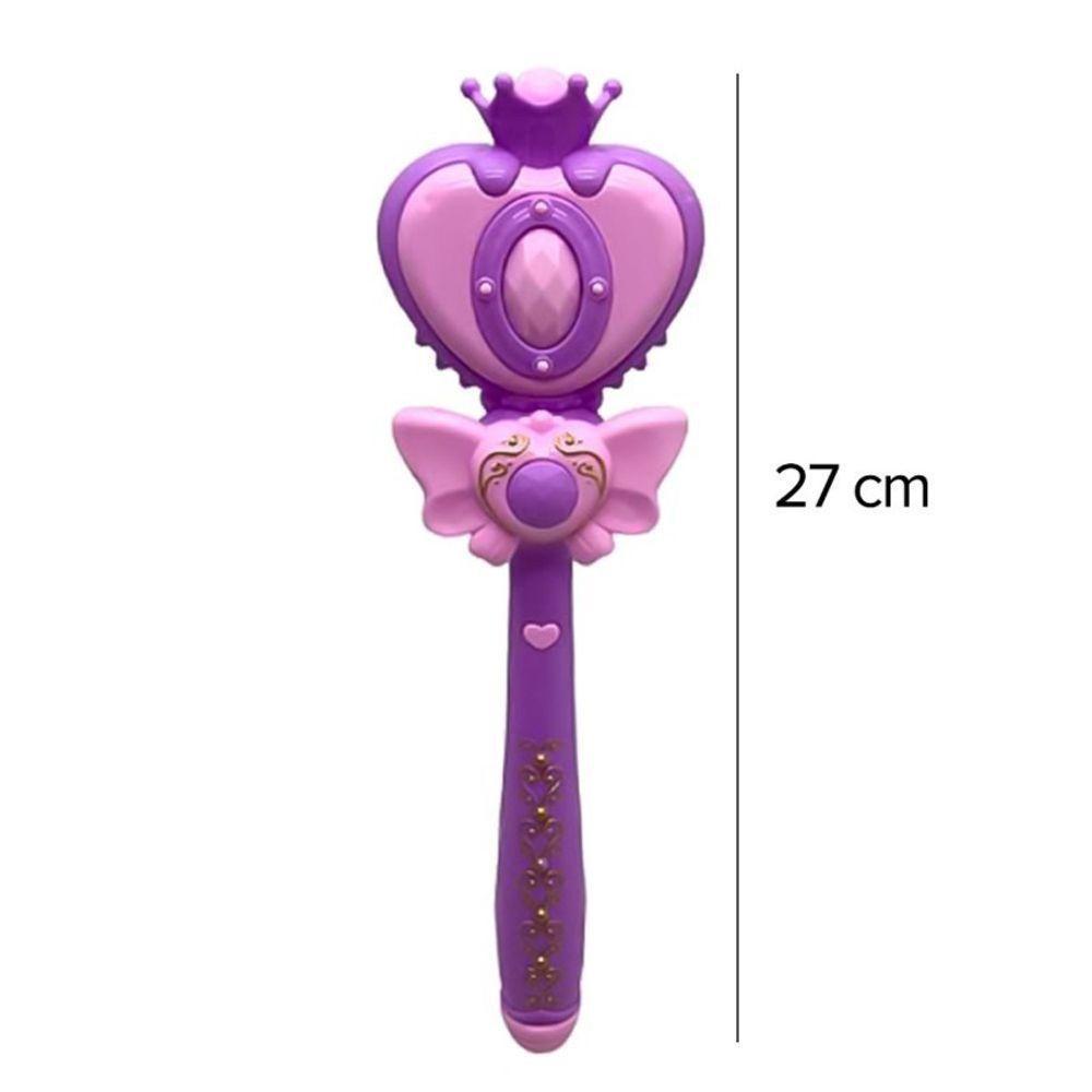 Varinha Mágica Infantil Princesa Luz Som Brinquedo Encantado - 2