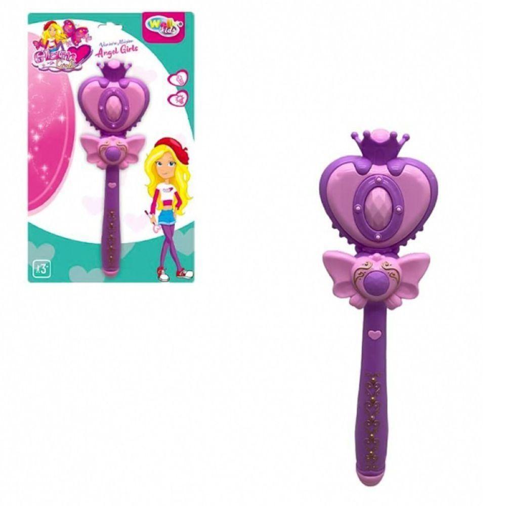 Varinha Mágica Infantil Princesa Luz Som Brinquedo Encantado - 4