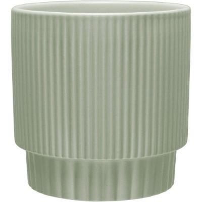 Cachepô Vaso Planta Decorativo Home&co Cerâmica 12x12 Verde