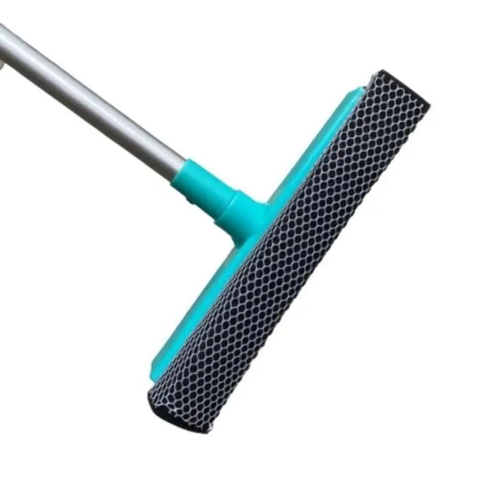 Rodo E Esponja 2em1 Cabo Extensível Retrátil Inox Leve Janel - 4