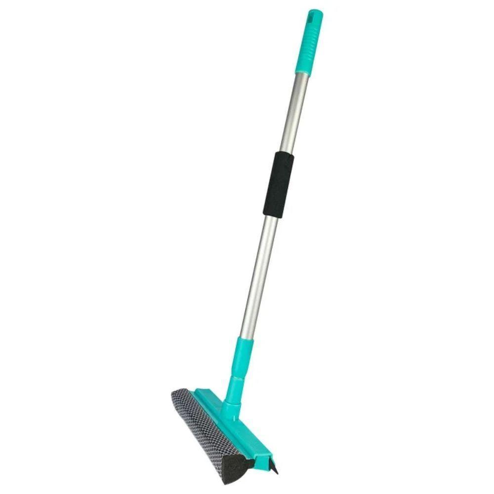 Rodo E Esponja 2em1 Cabo Extensível Retrátil Inox Leve Janel - 5