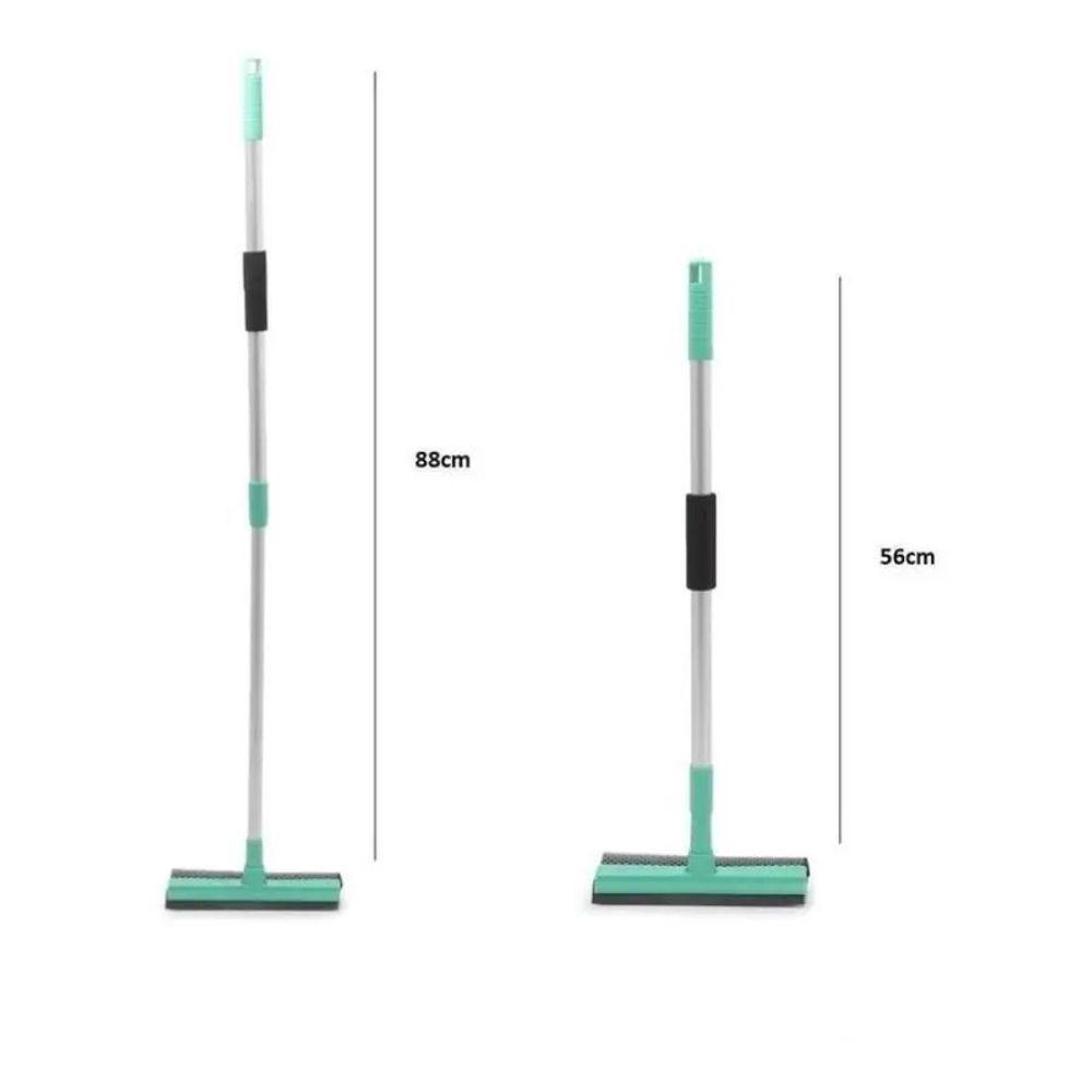 Rodo E Esponja 2em1 Cabo Extensível Retrátil Inox Leve Janel - 7