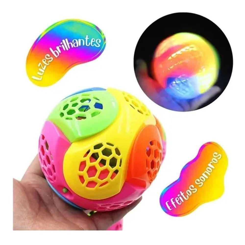 Bolinha Super Maluca Infantil Musical Luz Som Brinquedo - 4