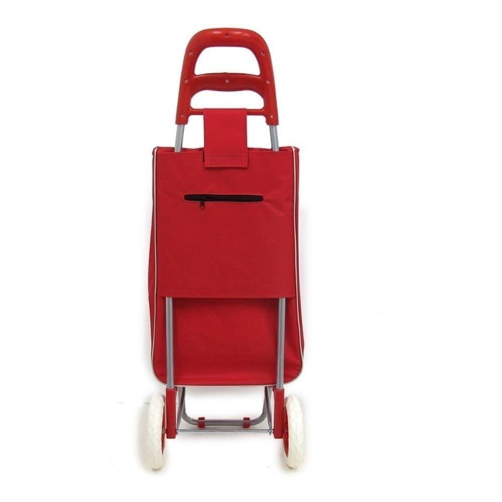 Carrinho De Feira Compras Supermercado Multiuso De Mao Dobravel Sacola Ecologica Com Bolsinho - 3