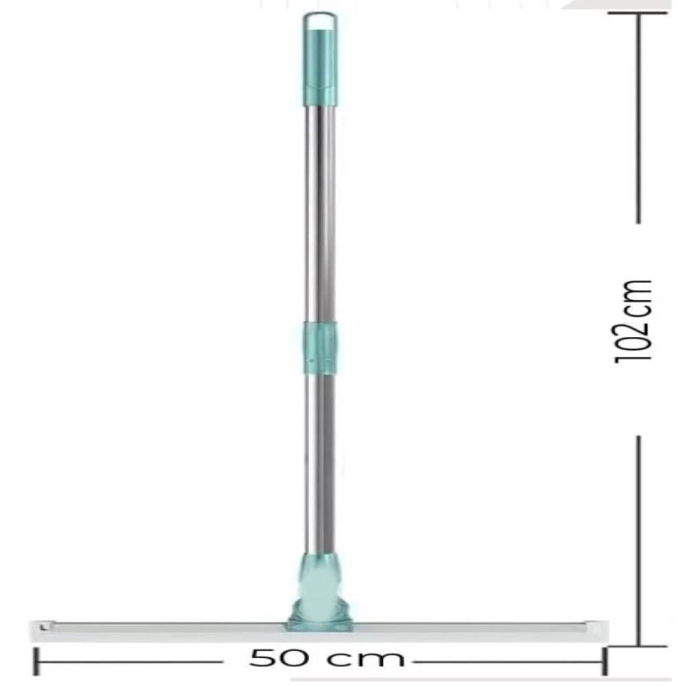 Rodo Silicone Magico Vassoura 2 Em 1 Mop Aluminio Telescopico Limpa Vidros Retratil Esfregao Articulado Carpete - 4