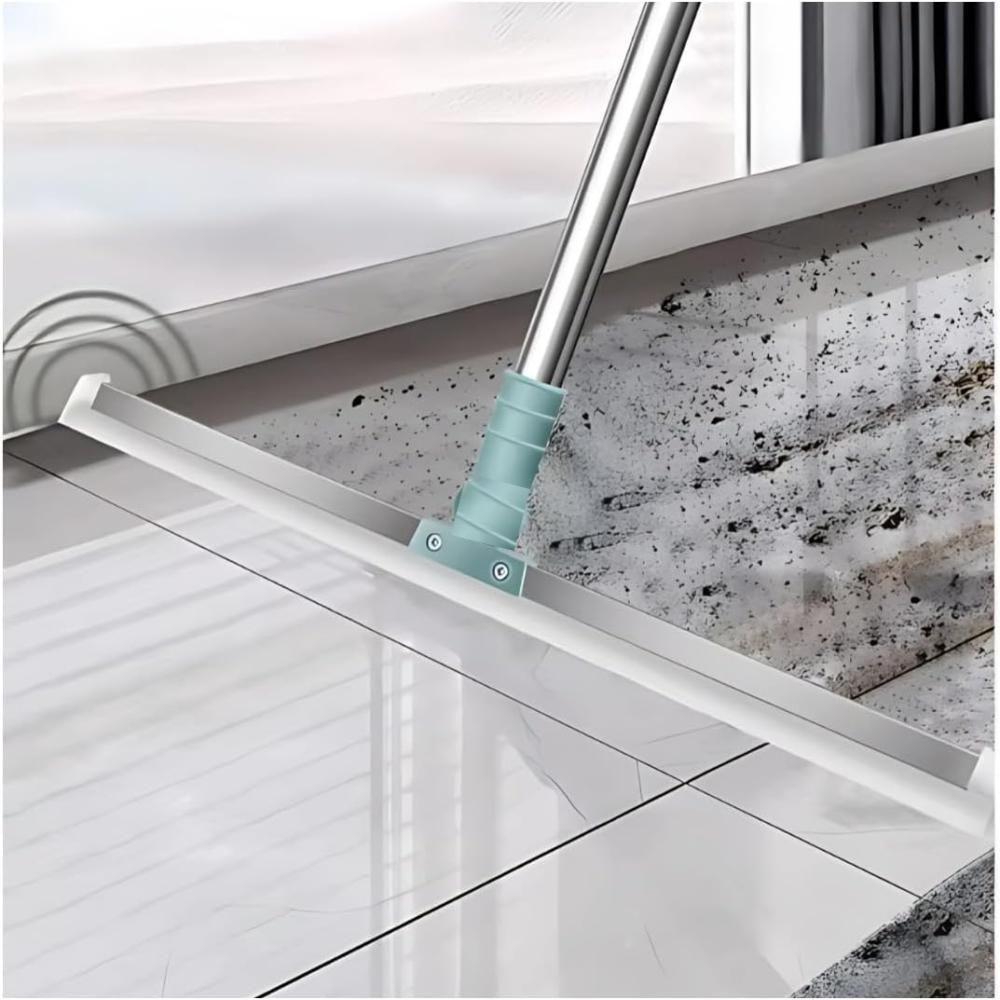 Rodo Silicone Magico Vassoura 2 Em 1 Mop Aluminio Telescopico Limpa Vidros Retratil Esfregao Articulado Carpete - 5