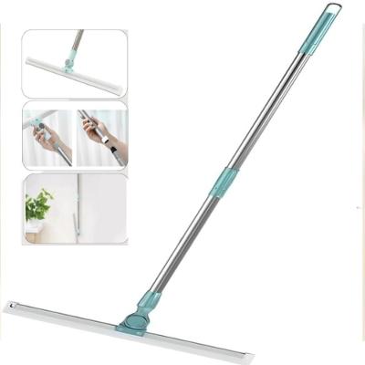 Rodo Silicone Magico Vassoura 2 Em 1 Mop Aluminio Telescopico Limpa Vidros Retratil Esfregao Articulado Carpete
