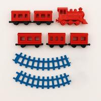 Trenzinho Infantil Trilhos 3 Vagões Brinquedo Educativo Pilh