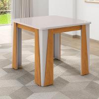 Mesa De Jantar Opera 4 Lugares Com Tampo De Vidro Naturale-off White - 2