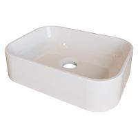 Cuba Pia Para Banheiro Retangular Oxford Branco Brilho - 1