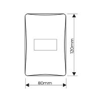 Interruptor Simples Fame Habitat Onix Com Placa 4x2 Onix - 2