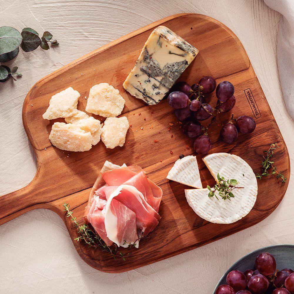 Tábua Para Queijos E Frios Tramontina Provence 13409351 40x28 Madeira Teca - 2