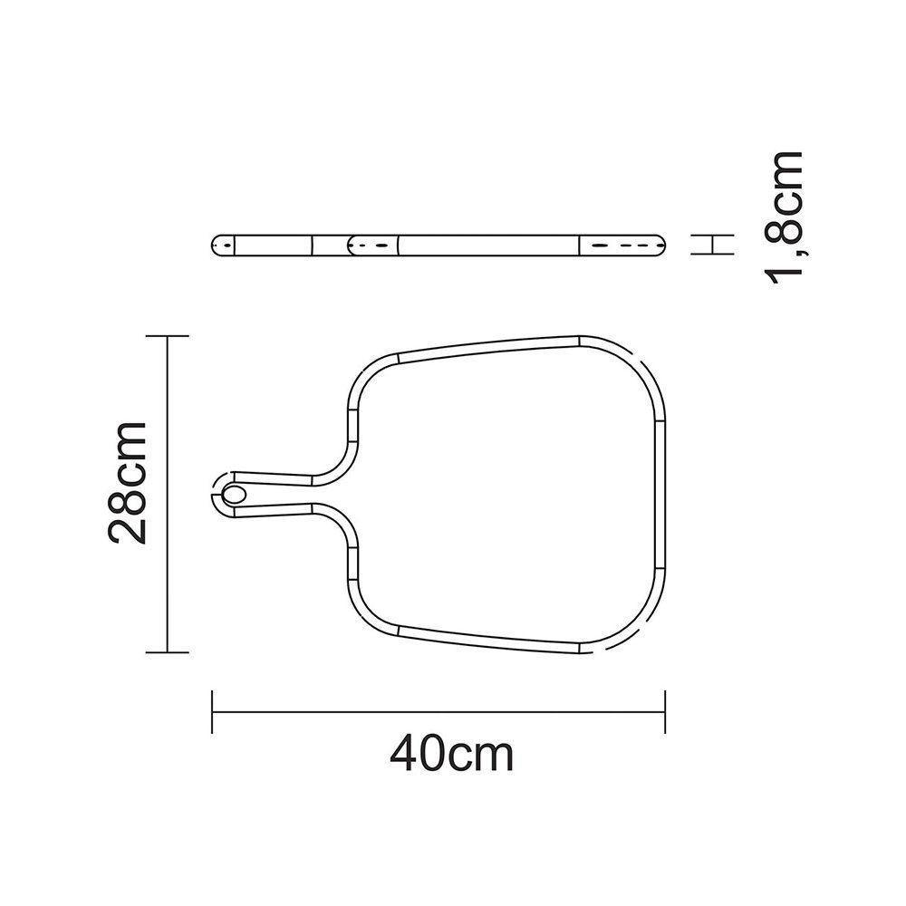 Tábua Para Queijos E Frios Tramontina Provence 13409351 40x28 Madeira Teca - 5