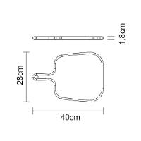 Tábua Para Queijos E Frios Tramontina Provence 13409351 40x28 Madeira Teca - 5