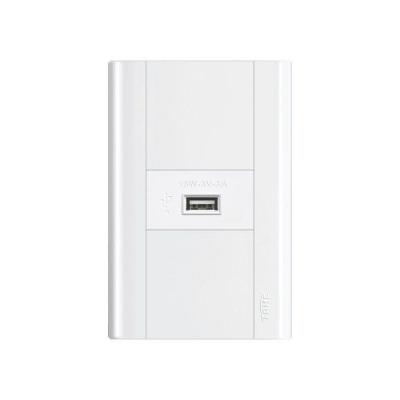 Tomada Usb Fame Modulare 15w Com Placa 4x2 Branco