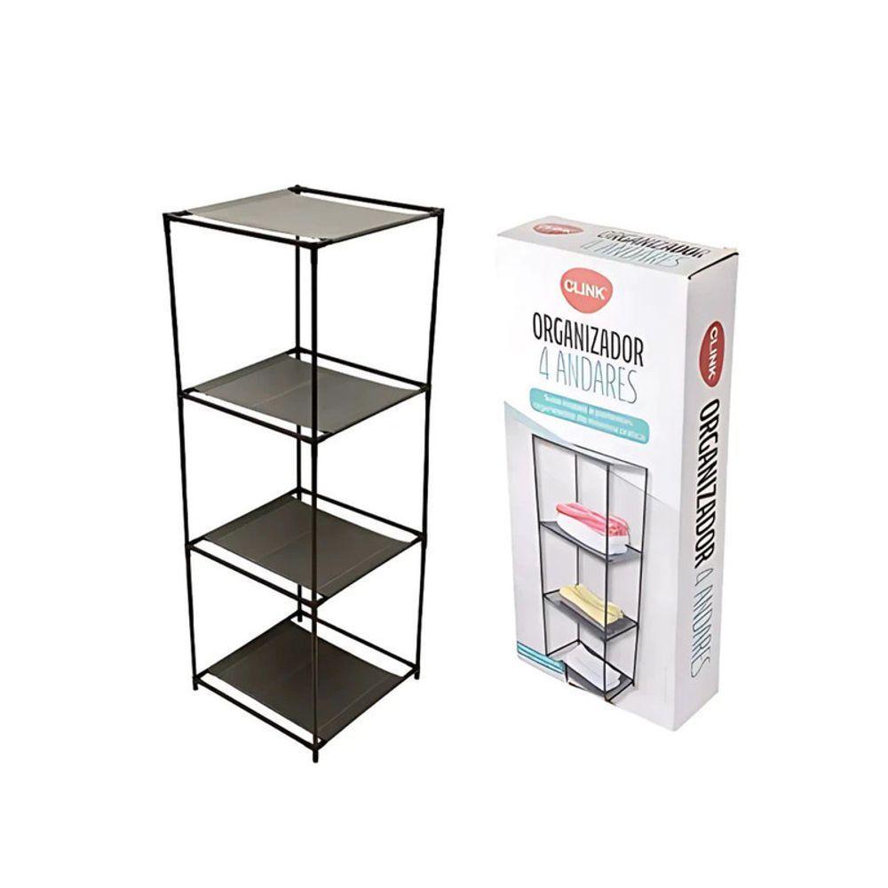 Organizador 4 Andares Ferro Tnt Multiuso Roupas Sapatos - 1
