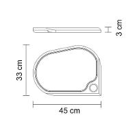 Tábua Para Churrasco Tramontina Folíum 13583351 45x33 Madeira Teca - 3