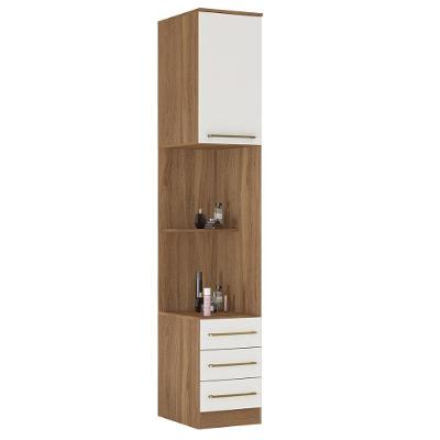 Armario Cabeceira Com 1 Porta E 3 Gavetas Irlanda Amendola-branco