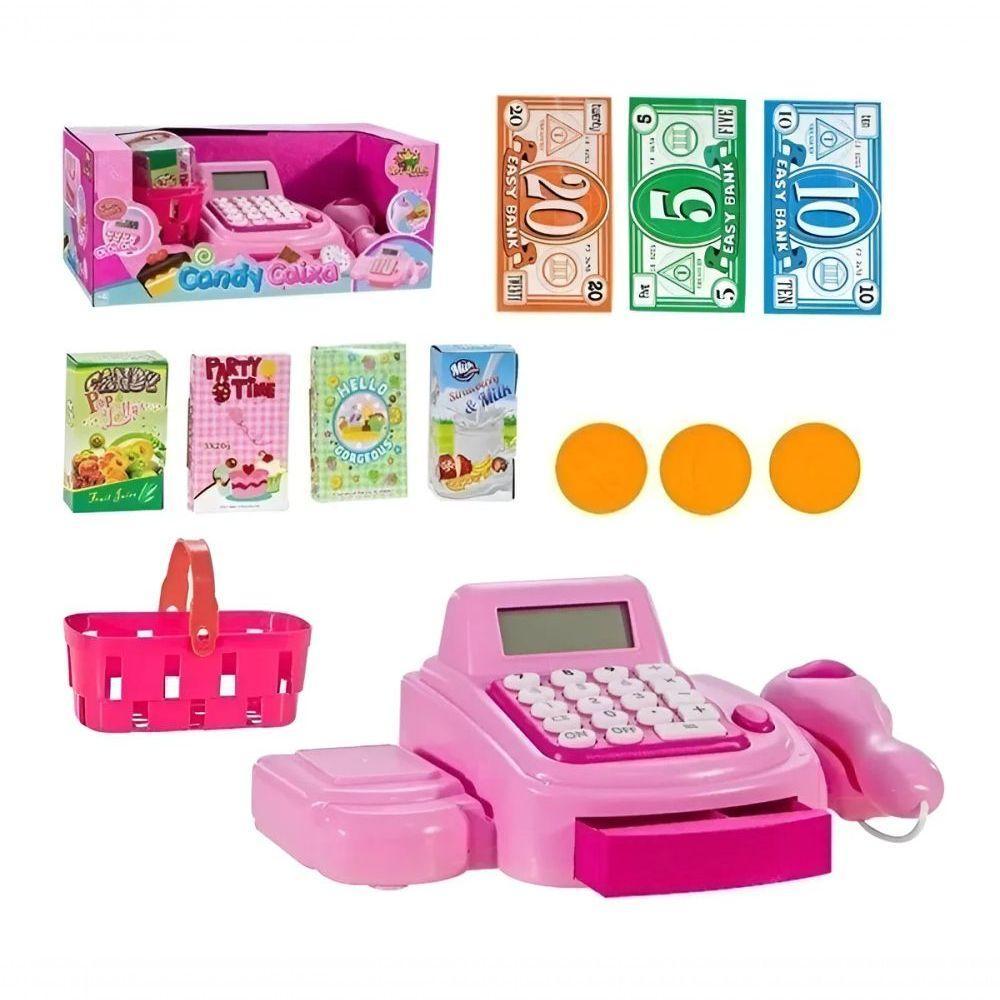 Caixa Registradora Pink Cash Srt Cor 15 Pcs - 1