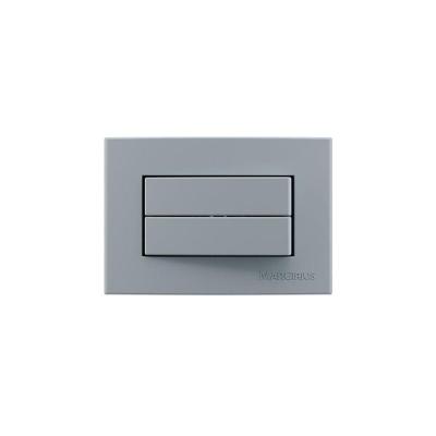 Placa Para Móveis 65x45 Com Interruptor Duplo Simples Margirius Sleek Colors 10a Cinza Cinza