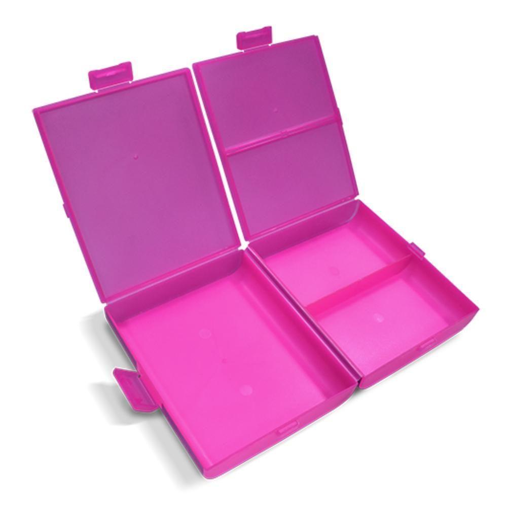 Lancheira Escolar Infantil Patati Patata Marmita 3 Divisorias Meninas Pote Duplo Passeio Com Trava Rosa - 2